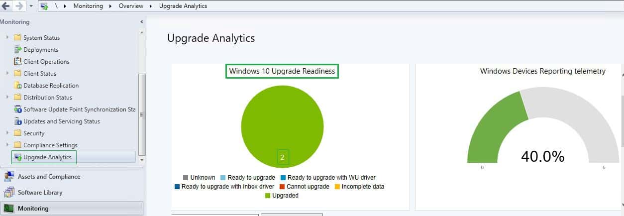 Upgrade Readiness Dashboard sccm Windows devices reporting telemetry - Integrate Windows 10 Upgrade Readiness with SCCM - Part 2