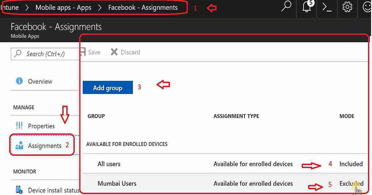 Intune App Assignment Include Exclude Azure AD Groups Intune App Assignment 