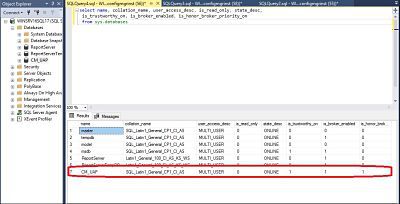 Migrate sccm db