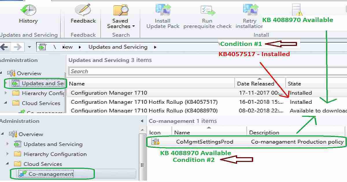 SCCM CB 1710 Rollup Update KB4088970