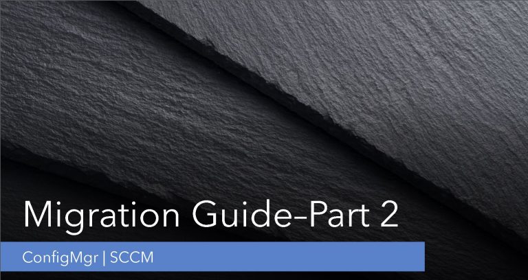 SCCM SQL Server Database Migration