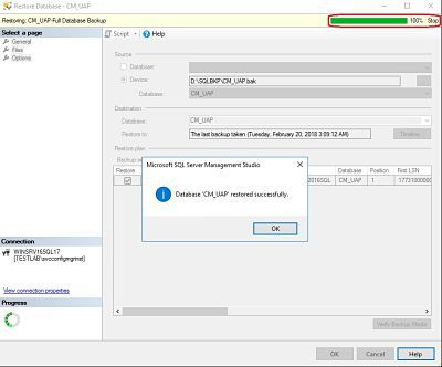 Migrate sccm db