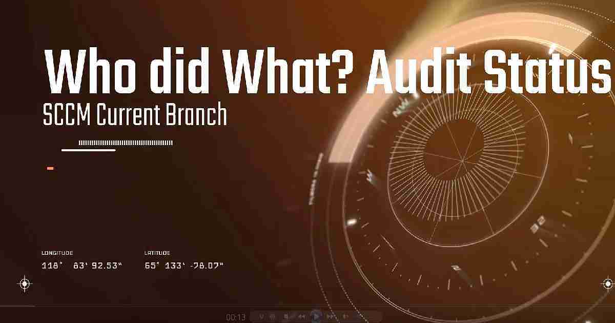 SCCM Audit Status Messages