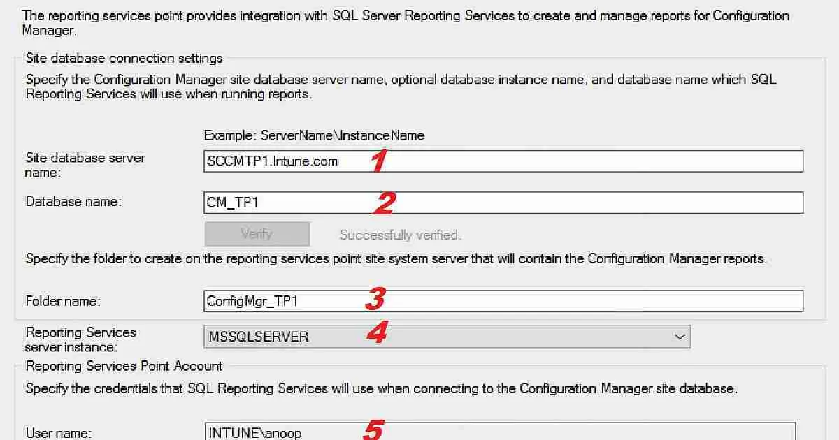 Setup Configure SCCM Reporting Services Point - Fig.2