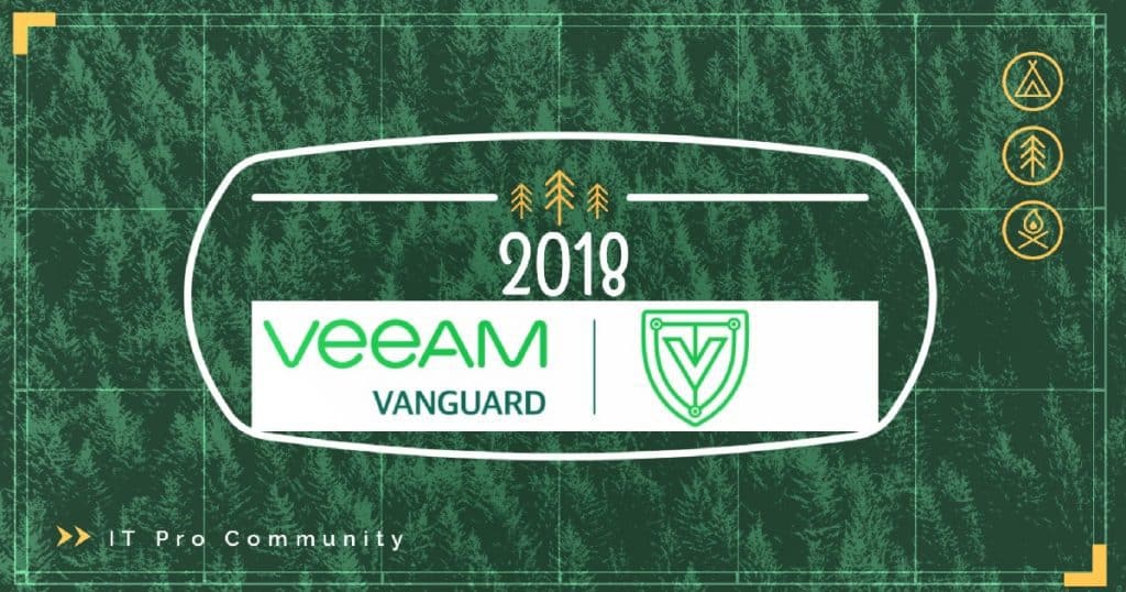 Veeam Vanguard 2018 Award 4th Time in a Row IT Pros Award - Fig.1