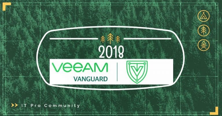 Veeam Vanguard 2018 Award 4th Time in a Row IT Pros Award 8 Veeam Vanguard 2018