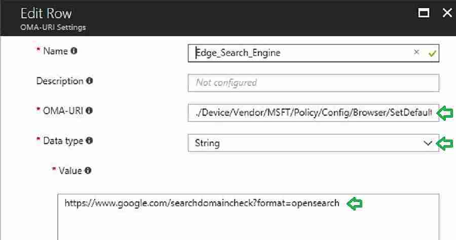 How to Set Google as Default Search Engine with CSP Intune Profiles 1