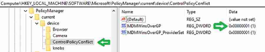 MDM wins over GPO Group Policy Vs Intune Policy 6