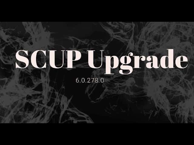 SCUP Upgrade