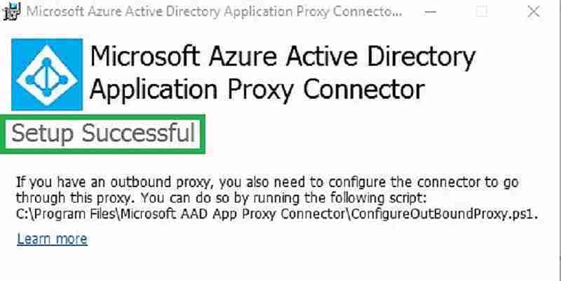 Microsoft Azure active directory application proxy connecter