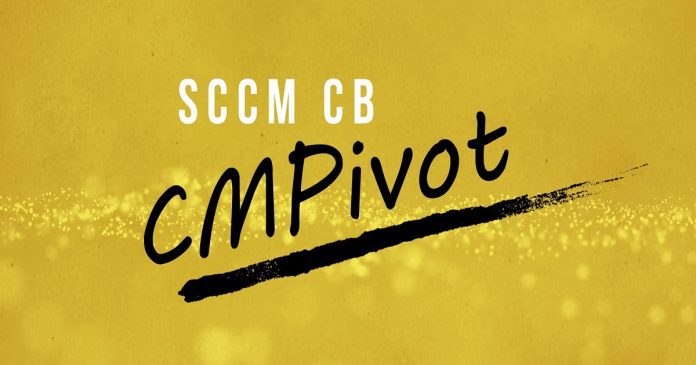 CMPivot Tool SCCM 1805 1 CMPivot Tool SCCM