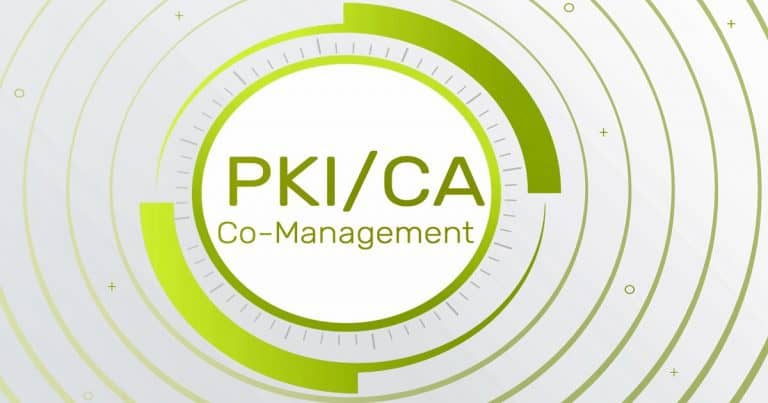 Co-Management PKI CA Setup Certificate