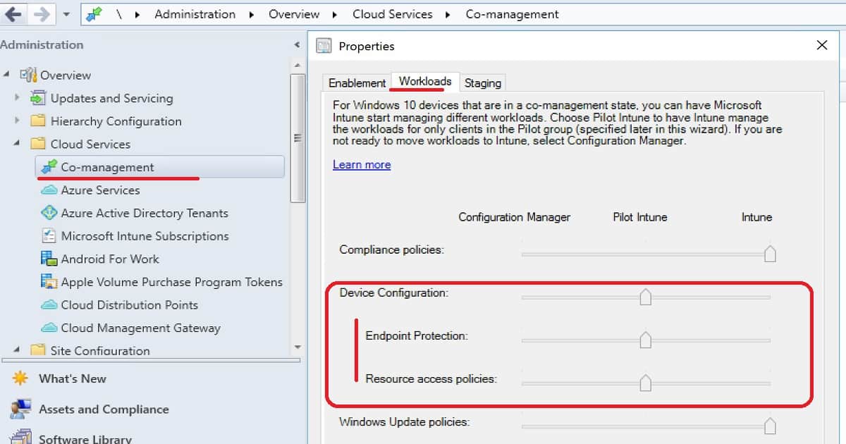 SCCM 1805 Co-Management