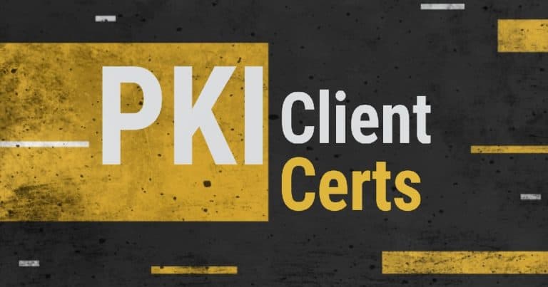Client PKI certificates