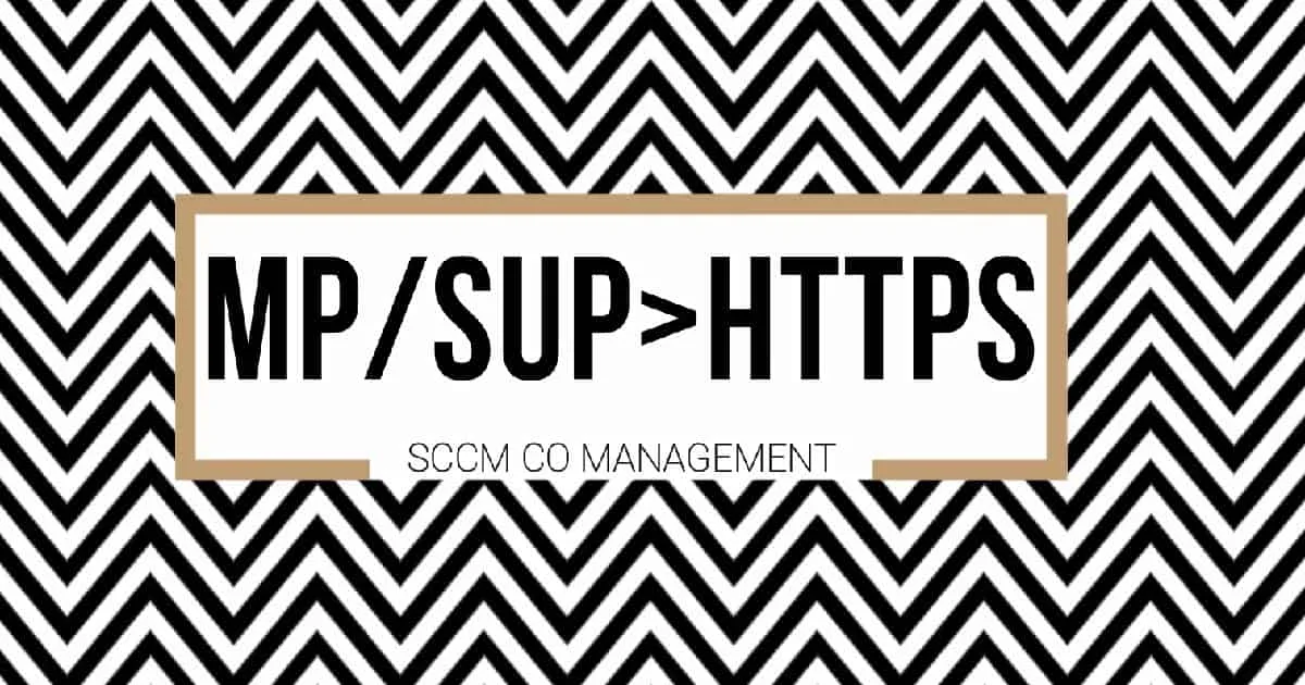 HTTPS MP SUP Configurations and Setup IIS