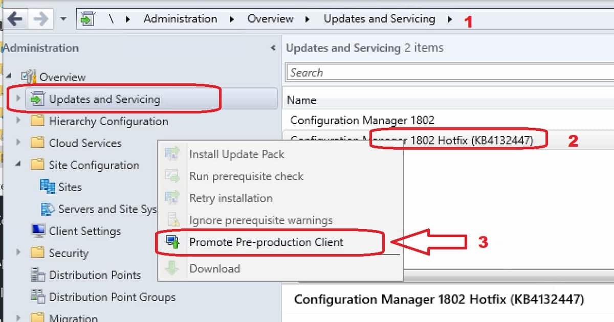 Promote Pre-Production Client - SCCM Client Upgrade