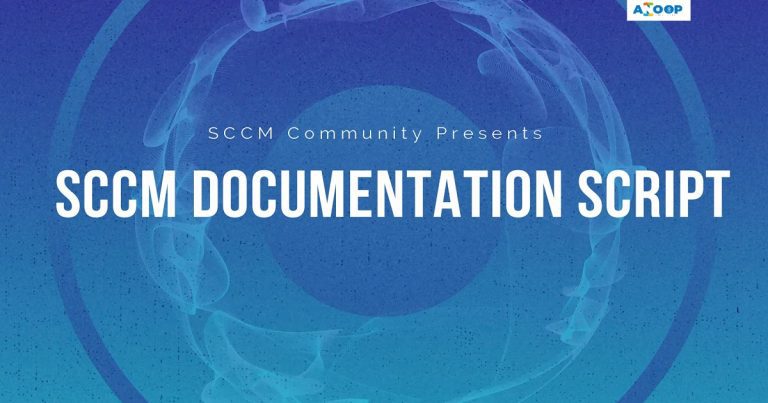 SCCM Documentation Script
