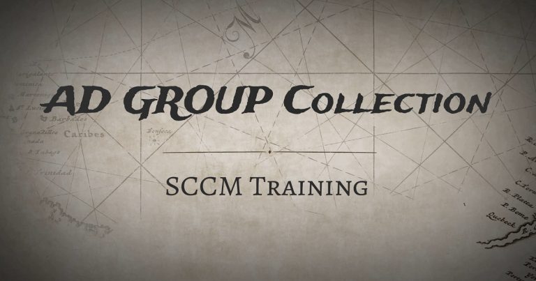 Create AD Group Based SCCM Collections