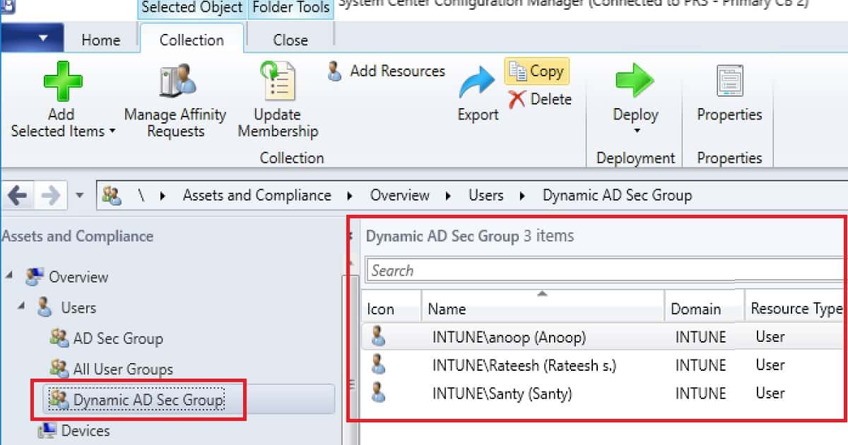 Create AD Group Based SCCM Collection