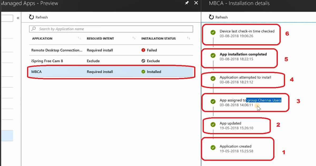 Intune Managed Application troubleshooting