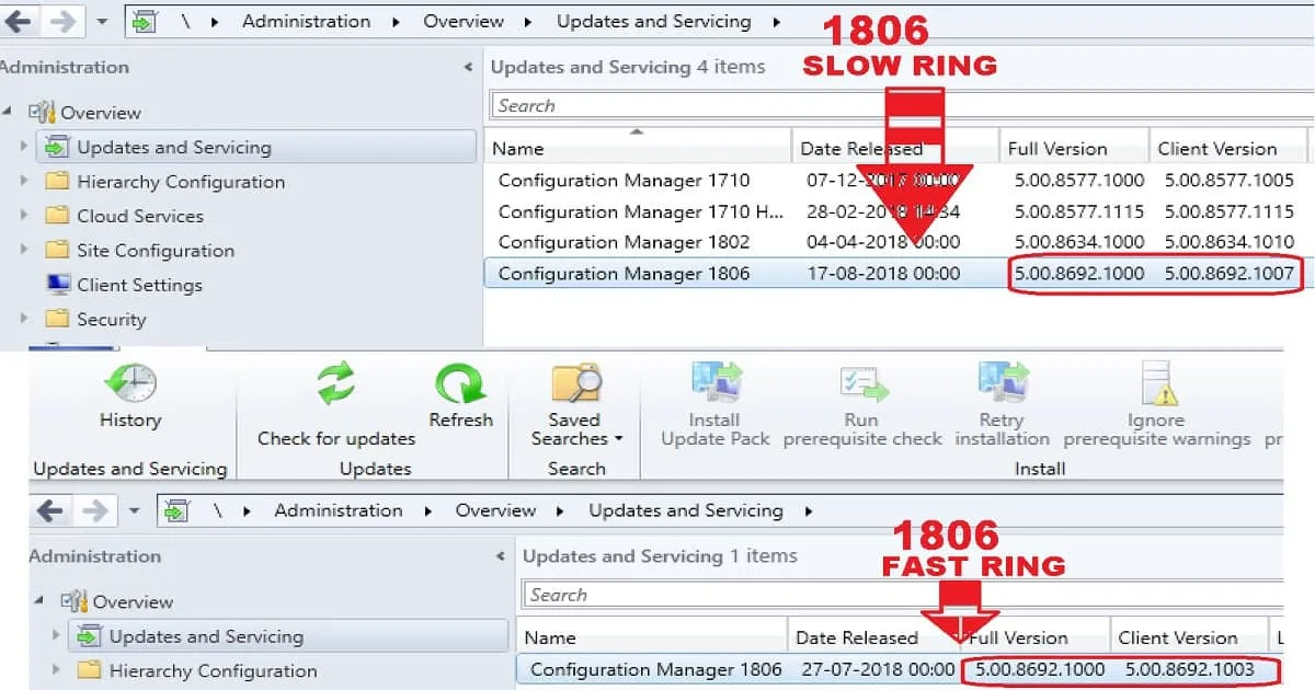 SCCM 1806 Production Version is Released in Slow Ring ConfigMgr - Fig.1
