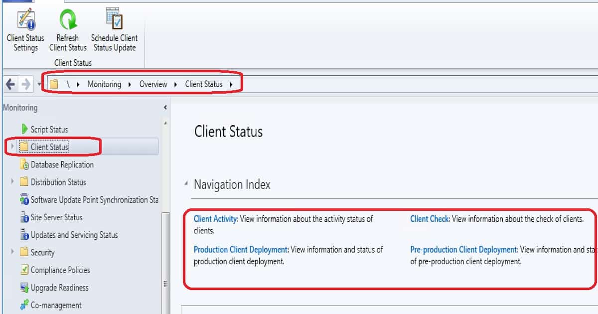 SCCM Client Health Issues - Sample Picture - SCCM 1906 Known Issues 