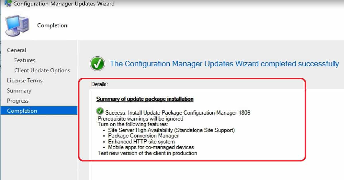 How to Upgrade SCCM Infra to 1806 Production Version - Fig.4