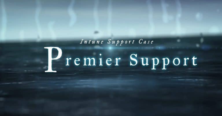 Raise Premier Support Case for Intune