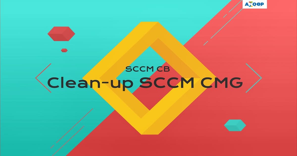 Clean-up SCCM CMG Cloud Services from ConfigMgr Cloud Management Gateway 1 Remove SCCM CMG