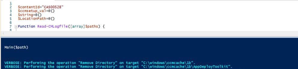 SCCM Cache Clean Up Script