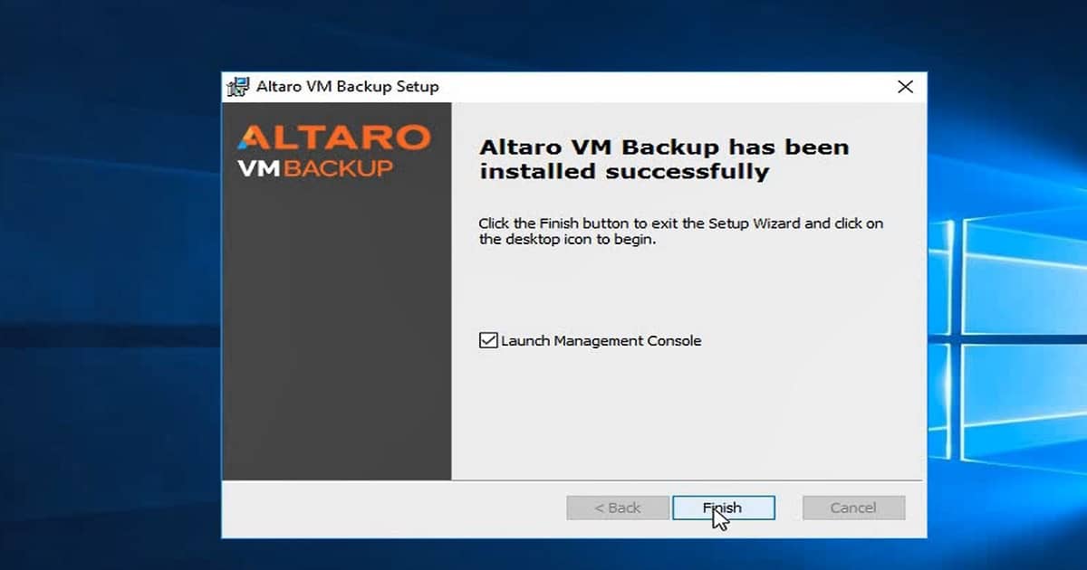 Backup Hyper-V VMs - Altaro VM Backup