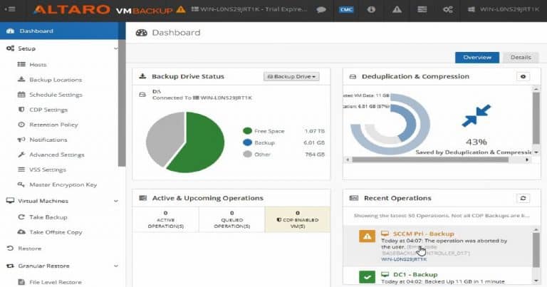 Backup Hyper-V VMs - Altaro VM Backup