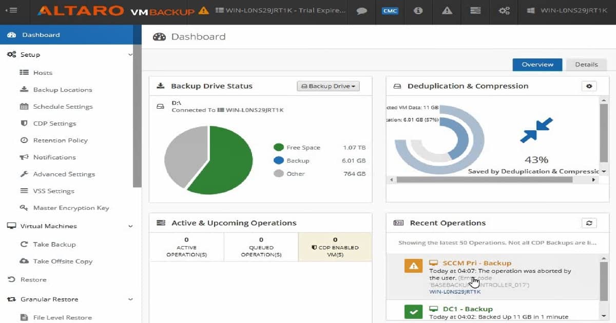 Backup Hyper-V VMs - Altaro VM Backup