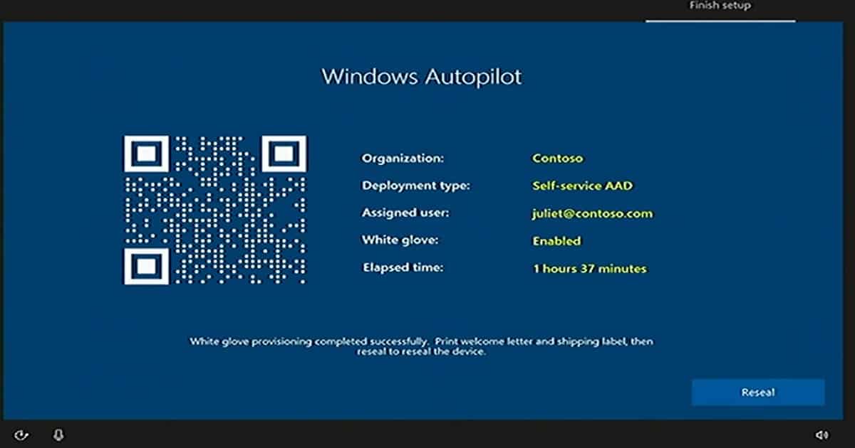 Windows Autopilot Deployment - white glove