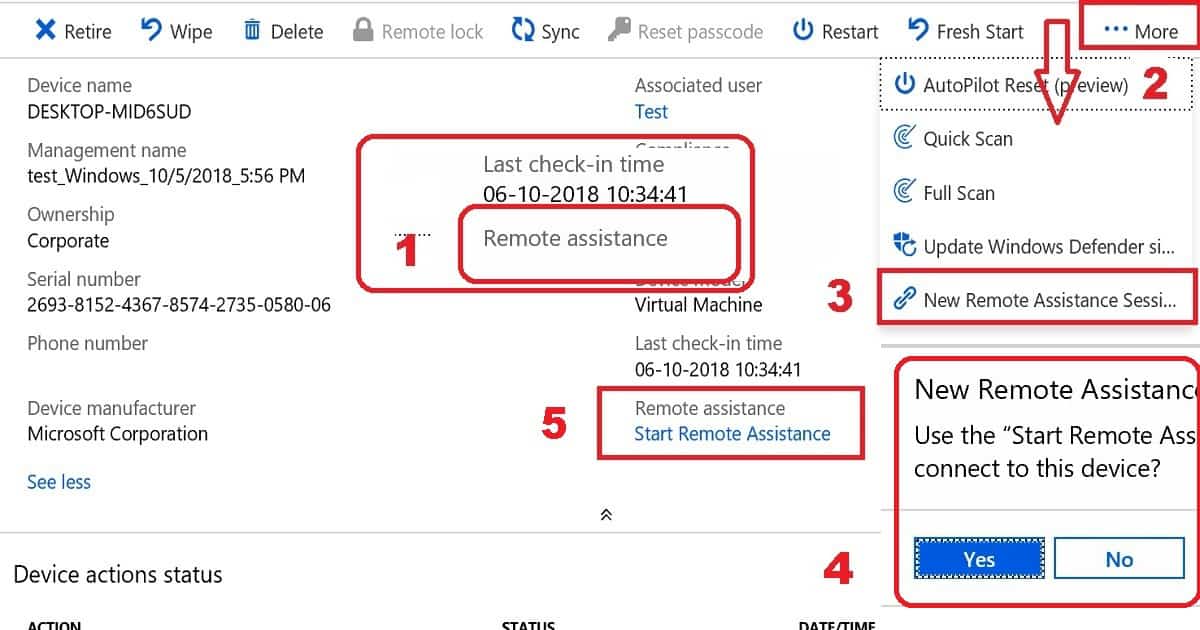 Intune remote assistance