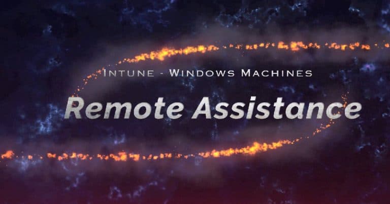 Intune remote assistance