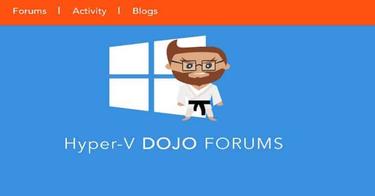 Altaro Dojo Hyper-v Community Forums