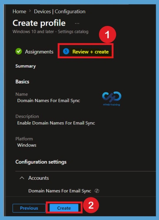 How to Block Personal Email Synchronization on Windows Devices with Intune- Fig.9