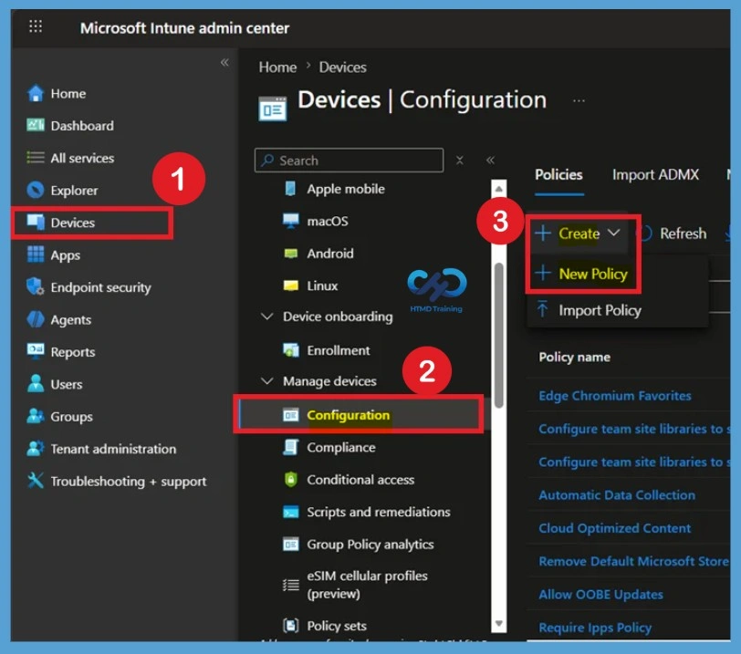 How to Block Personal Email Synchronization on Windows Devices with Intune- Fig.1