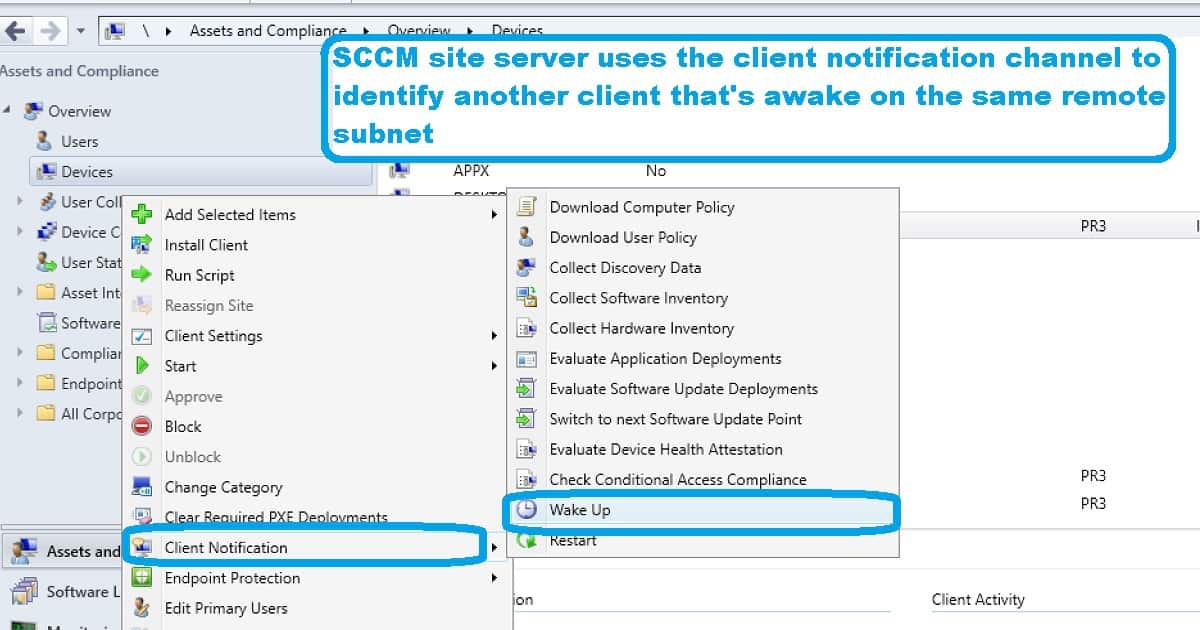 SCCM 1810 Improvements-WakeUp Action