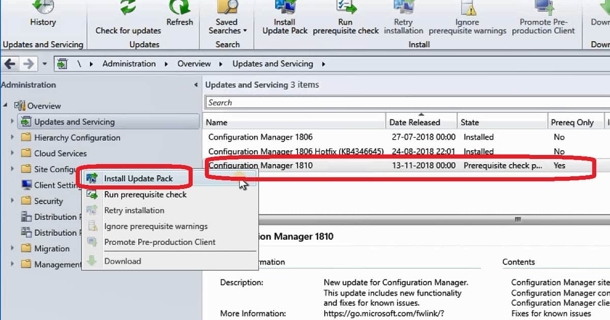 SCCM 1810 Upgrade 6