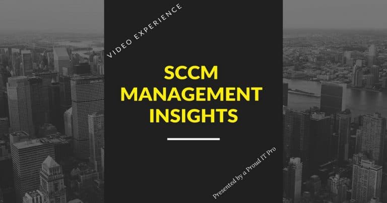 SCCM Management Insights