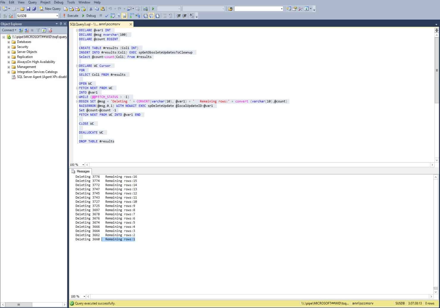 SCCM WSUS Cleanup FIX SCCM Scan Timeout Errors - Fig.5