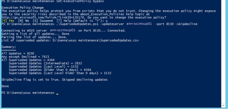 SCCM WSUS Maintenance SCCM WSUS Cleanup FIX SCCM Scan Timeout Errors