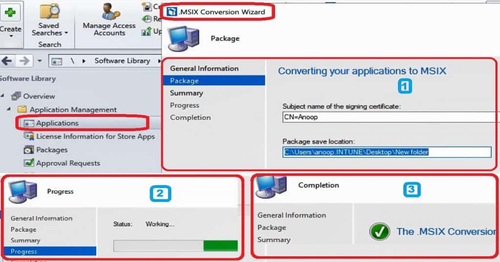 SCCM MSIX Conversion Process 13 Steps Guide 7 SCCM MSIX Conversion Process 13 Steps Guide - Fig.7