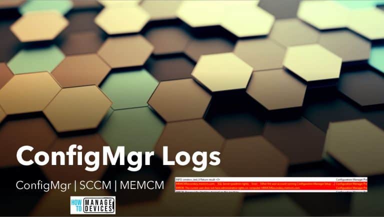SCCM Log Files Updated List Client and Server 1
