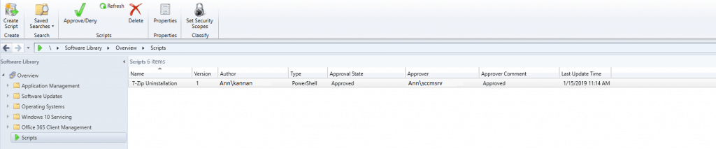 SCCM Run Script Deployment Step by Step Guide - Uninstall 7Zip without Package 6