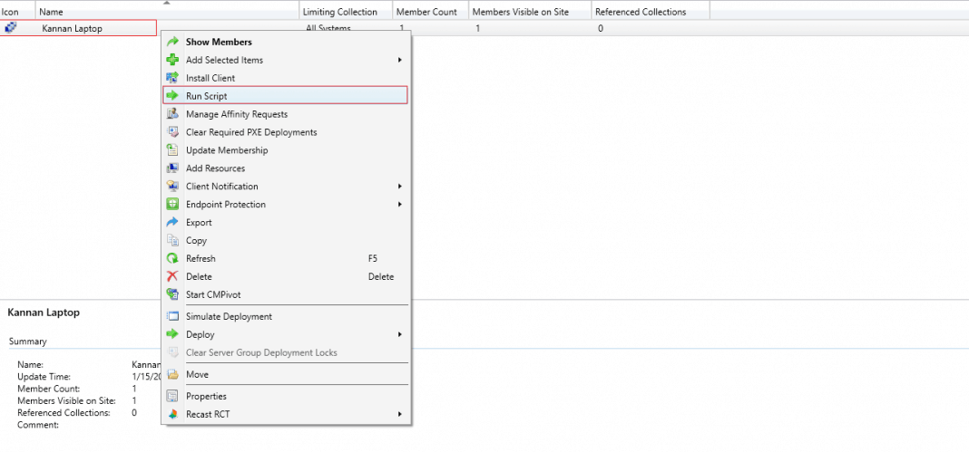 SCCM Run Script Step By Step Guide - Online SCCM Clients