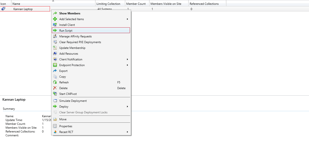 SCCM Run Script Step By Step Guide - Online SCCM Clients