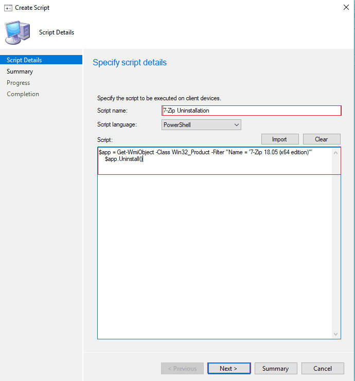 SCCM create Run PowerShell Scripts